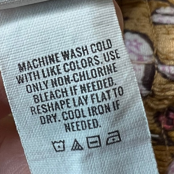 Aerie Yellow Smocked High Waisted Beach Pants Women's  Size Medium - Picture 7 of 14